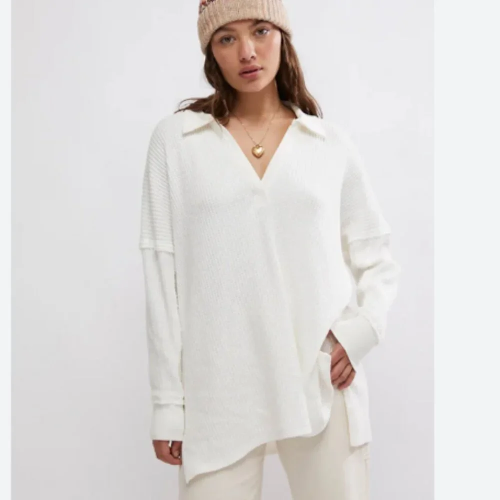FREE PEOPLE We The Free Travis Polo/Ivory 252